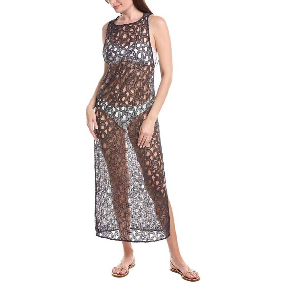 Vix Womens Eyelet Greta Long Cover Up